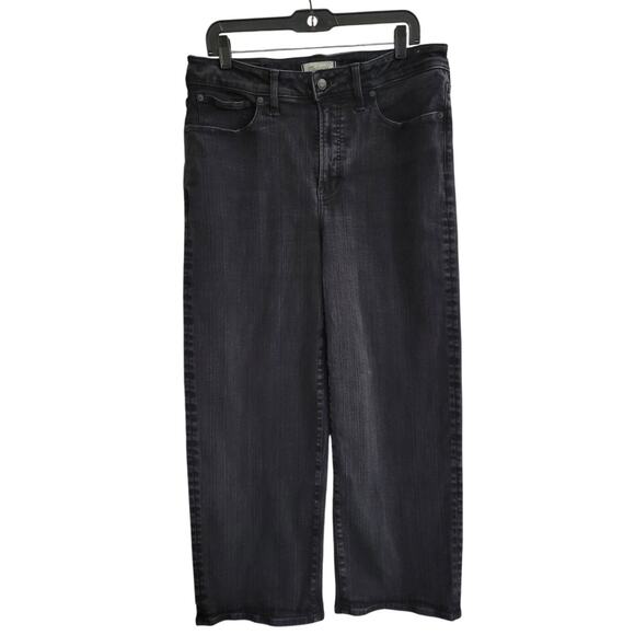 Madewell Jeans Womens 14W Black The Perfect Curvy Vintage Wide Leg Denim - Picture 2 of 11